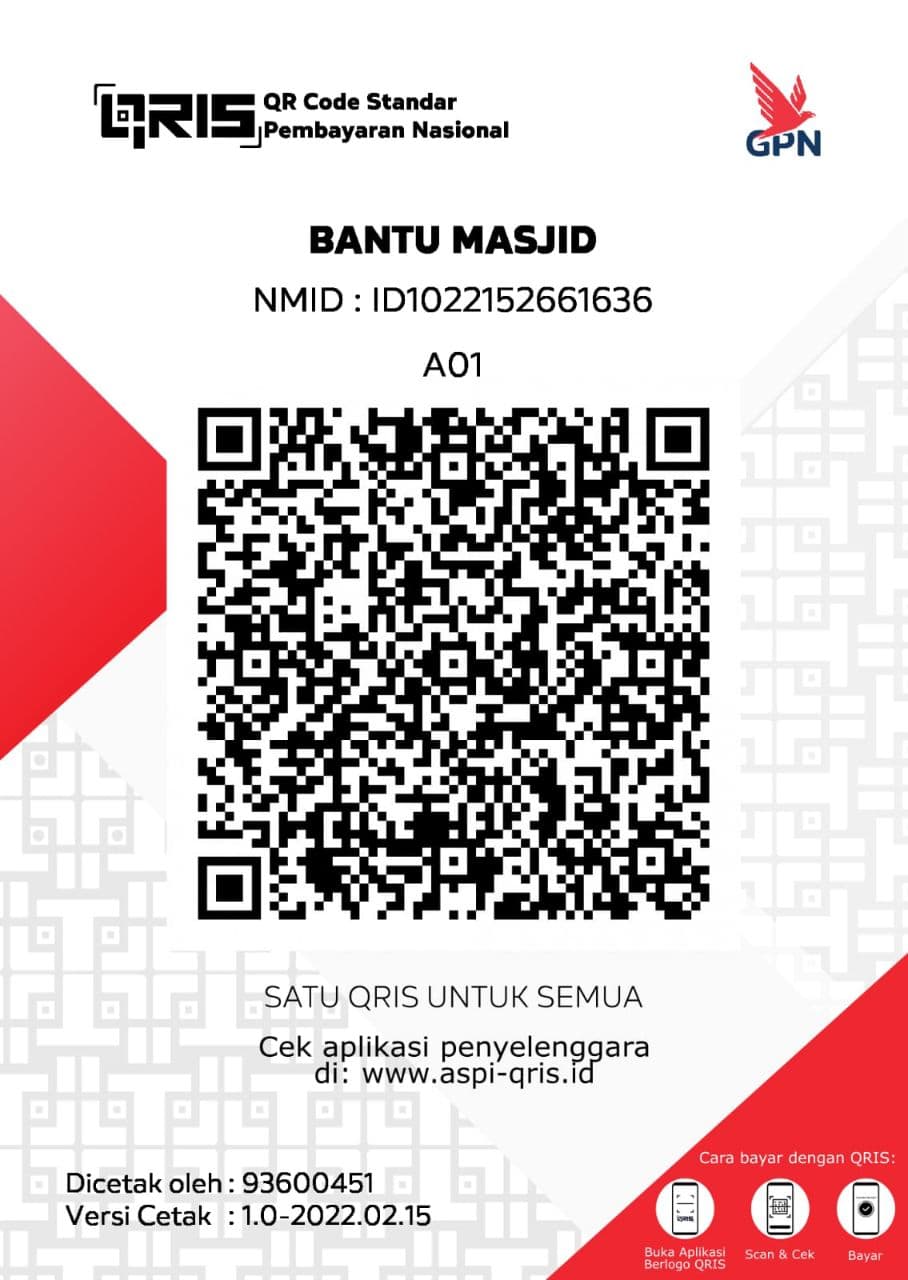 QRIS Bantu Masjid Surau BMC
