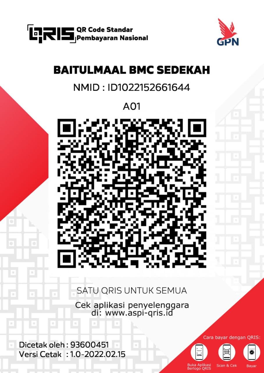 QRIS Sedekah Surau BMC