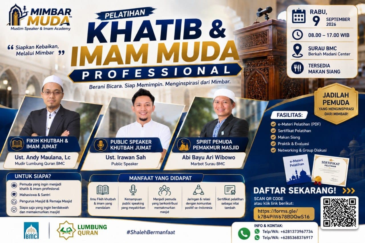 Pelatihan Khatib dan Imam Muda Profesional