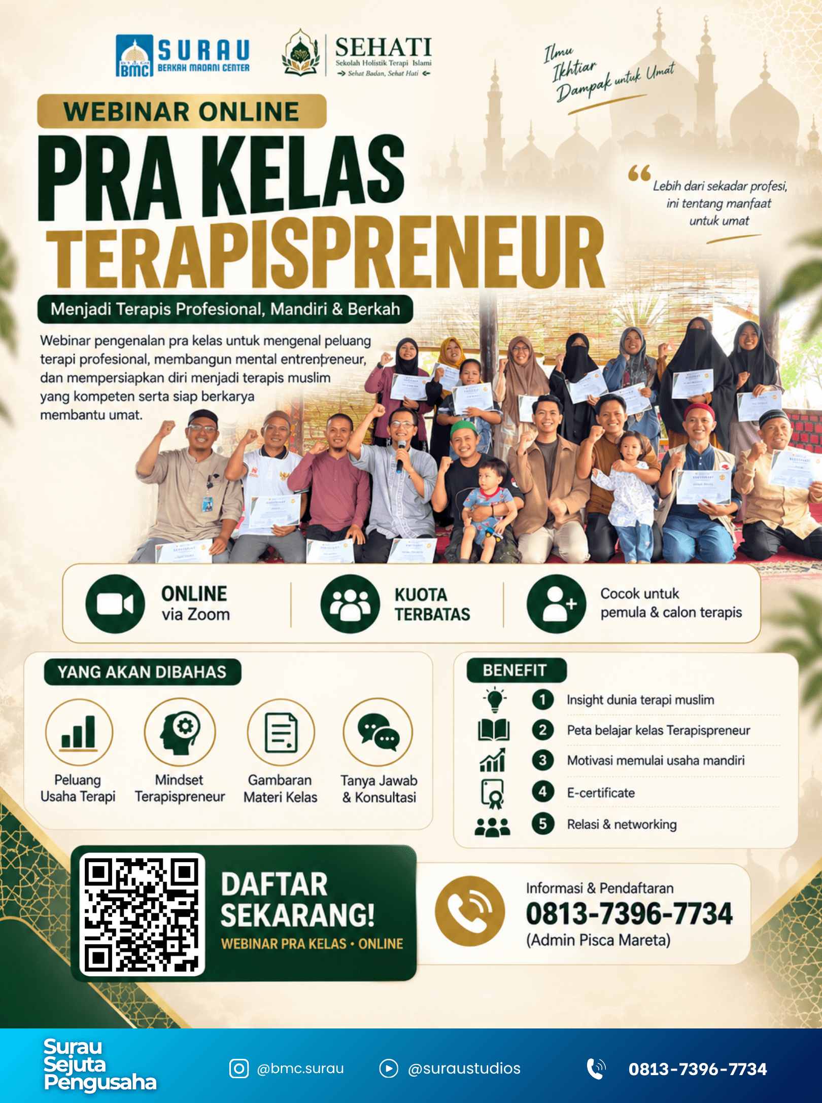Webinar Pra-Kelas Siroh Saudagar